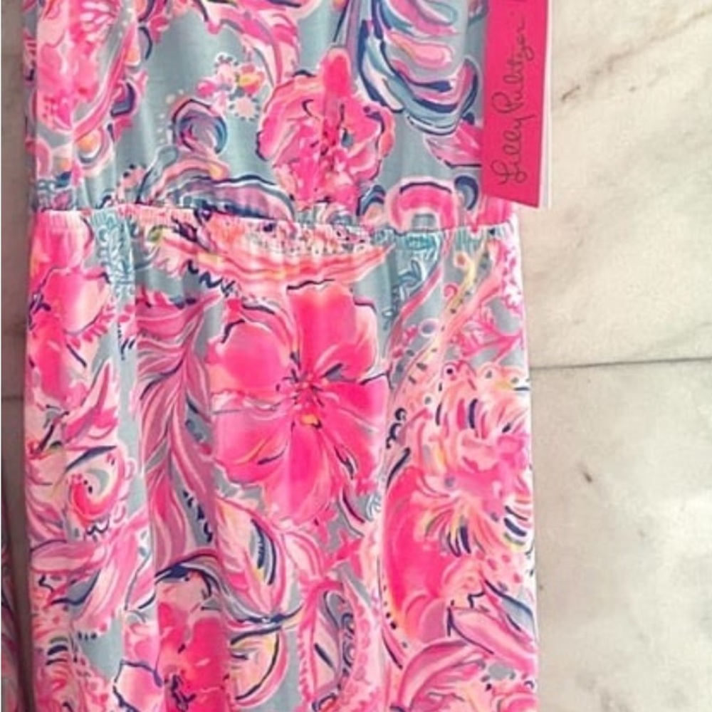 Lilly Pulitzer Isla de coco Girls Octavia Dress Maxi NWT